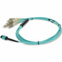 AddOn 5m MPO/UPC to 6xLC/UPC Duplex Aqua OM3 OFNR (Riser-Rated) 12-Strand Fiber Fanout Cable - 16.4 ft (5 m) Fiber Optic Network Cable (ADD-MPO-6LC5M5OM3)