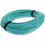 AddOn 25m MPO/UPC (Male) to MPO/UPC (Male) Aqua OM4 OFNR (Riser-Rated) 12-Strand Fiber Patch Cable - 82 ft (25 m) Fiber Optic Network (ADD-MPOMPO-25M5OM4SM)