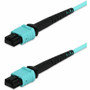 AddOn ADD-MPOMPO-3M5OM4S MPO/UPC to MPO/UPC 12-Strand OM4 Fiber Patch Cable - 9. 8 ft (3 m) Aqua Riser-Rated