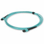 AddOn 10m MPO/UPC (Male) to MPO/UPC (Male) Aqua OM4 OFNR (Riser-Rated) 12-Strand Fiber Patch Cable - 32.8 ft (10 m) Fiber Optic Cable (Fleet Network)