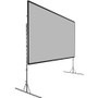 Da-Lite Fast-Fold Deluxe 115" Projection Screen - 16:9 - Da-Tex - 56.5" Height x 102.5" Width (Fleet Network)