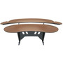 Middle Atlantic 84" Desk w/Overbridge, HM - Rectangle Top - 84" (2133.60 mm) Table Top Width - 36.4" (924.81 mm) Height x 94.8" mm) x (Fleet Network)