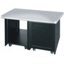 Middle Atlantic 12 Space 2 Bay Square TOP Outboard Rack, HM - 12U Rack Height28" (711.20 mm) Rack Depth - Floor Standing - Honey Maple (Fleet Network)