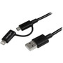 StarTechcom_1m_3_ft_Black_Apple_8-pin_Lightning_Connector_or_Micro_USB_to_USB_Combo_Cable_for_iPhone__iPod__iPad_-_33_ft_Data_PC_LTUB1MBK