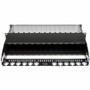 Tripp Lite High Density Rackmount Fiber Enclosure Panel With Fourteen Cassette Slots Black Wide Rack-mountable N482-02U