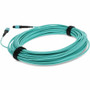 AddOn 25m MPO/UPC (Male) to MPO/UPC (Male) Aqua OM3 OFNR (Riser-Rated) 12-Strand Fiber Patch Cable - 82 ft (25 m) Fiber Optic Network (ADD-MPOMPO-25M5OM3M)