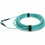 AddOn ADD-MPOMPO-50M5OM3M MPO/UPC Male to MPO/UPC Male 12-Strand OM3 Multimode Fiber Patch Cable - 164 ft (50 m) Aqua OFNR Riser-Rated