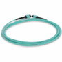 AddOn ADD-MPOMPO-3M5OM3SM 12-Strand MPO/UPC to MPO/UPC Fiber Patch Cable - 9. 8 ft (3 m) OM3 Multi-mode Aqua OFNR Riser-Rated