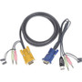 IOGEAR KVM USB Cable With Audio - 4.57m (Fleet Network)