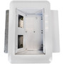 Wiremold Evolution Two Gang Wall Box - White  - 42" Screen Support (EFSB2)