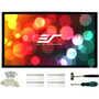 Elite Screens SableFrame 135 Inch Fixed Frame Projection Screen Front 16:9 CineWhite Durable Professional Height Width X ER135WH2