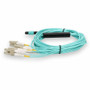 AddOn 3m MPO/UPC to 4xLC Duplex (8xLC)/UPC Aqua OM3 OFNR (Riser-Rated) 8-Strand Fiber Fanout Cable - 100% application tested and (MTP-4LC-M3M-AO)