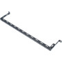 Rack Solutions Horizontal Offset Cable Tie Bar (4in Offset) - Cable Management Bar - Black Textured Powder Coat - 1U Rack Height x 19" (Fleet Network)