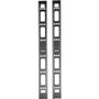 Tripp Lite series 45U Vertical Cable Management Bars - Cable Strain Relief Bar - Black - 45U Rack Height - 2 Pack (Fleet Network)