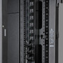 Tripp Lite series 45U Vertical Cable Management Bars - Cable Strain Relief Bar - Black - 45U Rack Height - 2 Pack (SRVRTBAR45)