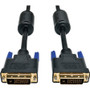 Tripp Lite 30ft DVI Dual Link Digital TMDS Monitor Cable DVI-D M/M 30' - 30 ft (9.14 m) DVI Video Cable for Video Device, TV, Monitor (Fleet Network)