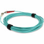 AddOn ADD-ST-LC-4M5OM4 4m ST to LC Aqua OM4 Duplex Riser-Rated Fiber Patch Cable - 50/125 µm Multimode