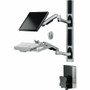 Amer Mounts Dual Arm Track Wall Mount (Display and Keyboard) with Long Display Arm Supports Flat Panel Size up to 32" AMR1AWSV3 - Amer (AMR1AWSV3)