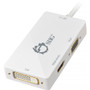 SIIG Mini DisplayPort 1.2 To 4K HDMI DVI And VGA Multi Output Conversion Adapter For Tablets Computers DisplayPort/VGA DVI/HDMI/Mini CB-DP1H11-S1