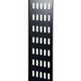 Rack Solutions 22U Vertical Cable Management Bar - Cable Management Bar - Black Powder Coat - 22U Rack Height - Steel (Fleet Network)