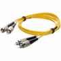 AddOn 1m FC to FC Yellow OS2 Duplex OFNR (Riser-Rated) SMF Fiber Patch Cable - 3.3 ft (1 m) Fiber Optic Network Cable for Network Hub, (Fleet Network)