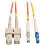 Tripp Lite series 2M/6ft Fiber Optic SMF-MMF LC - 6 ft (1.83 m) Fiber Optic Network Cable for Network Device, Router, Switch - First 2 (Fleet Network)