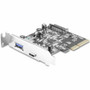 Vantec USB 3.1 PCIe Card With C And Type-A Ports Two Port Express Plug-in UASP PCI S UGT-PC371AC