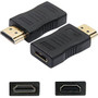 AddOn 5-Pack of HDMI 1.1 Male to HDMI 1.1 Female Black Adapters For Resolution Up to 1920x1200 (WUXGA) - 1 x HDMI Digital Audio/Video (Fleet Network)