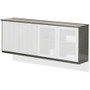 Mayline Medina Series Low Wall Cabinet - 2 Shelve(s) - 2 Adjustable Shelf(ves) - Beveled Edge - Material: Steel - Finish: Gray, - Wall (Fleet Network)