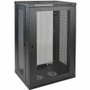 Tripp Lite series SmartRack 21U Wall-Mount Standard-Depth Rack Enclosure Cabinet - 21U Rack Height x 19" (482.60 mm) Rack Width x mm) (Fleet Network)