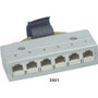 Black Box Drop Split Adapter - (1) Telco Male, (6) RJ45 Female - Network (RJ-45) (Fleet Network)