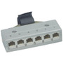 Black Box Drop Split Adapter Telco Male To Six RJ45 Female Network Splitter RJ-45 FM052-R2