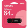 Adata 64GB UV150 USB 3.0 Flash Drive - 64 GB - USB 3.2 (Gen 1) - 100 MB/s Read Speed - Black - Lifetime Warranty (Fleet Network)