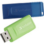 Microban 16GB Store 'n' Go USB Flash Drive - 2pk - Blue, Green - 16 GB - USB 2.0 Type A - Blue, Green - Lifetime Warranty - 2 / Pack (Fleet Network)