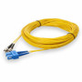 AddOn 30m ST to SC Yellow OS2 Duplex OFNR (Riser-Rated) SMF Fiber Patch Cable - 98.4 ft (30 m) Fiber Optic Network Cable for Network - (Fleet Network)