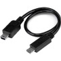 StarTech.com 8in USB OTG Cable - Micro USB to Mini USB - M/M - USB OTG Adapter - 8 inch - Connect your USB On-the-Go capable tablet or (Fleet Network)