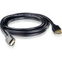 ATEN HDMI Audio/Video Cable - 49.2 ft HDMI A/V Cable for Audio/Video Device, Switch - First End: HDMI 1.4 Digital Audio/Video - Male - (Fleet Network)