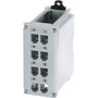 IndustrialNet DIN Rail Mount Patch Panel - 8 Port(s) - 8 x RJ-45 - Rock Gray - DIN Rail Mountable (CDPP8RG)
