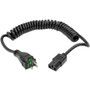 Tripp Lite by Eaton P006-C08-HG10 Tripp Lite Coiled Hospital Grade Power Cord - 8ft - 5-15P to C13 - 10A 120V AC - Black