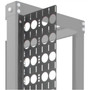 Rack Solutions Vertical Cable Bar 5 Inch Black Powder Coat Manager Height Frame Open For 137-0315
