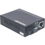 Intellinet 510530 Fast Ethernet WDM Bi-Directional Single Mode Media Converter - 10/100Base-TX to 100Base-FX - SC - 20 km - Rack-Mountable