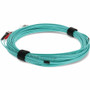 AddOn 8m ST to ST Aqua OM3 Duplex OFNR (Riser-Rated) Fiber Patch Cable - 26.2 ft (8 m) Fiber Optic Network Cable for Patch Panel, Hub, (ADD-ST-ST-8M5OM3)