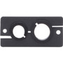 Kramer WCP-21 Wall Plate Insert - Two-Sized Cable Pass-Through - Black (Fleet Network)