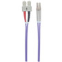 Intellinet Fiber Optic Patch Cable, OM4, LC/SC, 2m, Violet, Duplex, Multimode, 50/125 &micro;m, LSZH, Fibre, Lifetime Warranty, - 6.6 (750929)
