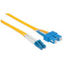 Intellinet Fiber Optic Patch Cable, OS2, LC/SC, 3m, Yellow, Duplex, Single-Mode, 9/125 &micro;m, LSZH, Fibre, Lifetime Warranty, - 9.8 (472050)