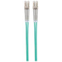 Intellinet Fiber Optic Patch Cable, OM3, LC/LC, 5m, Aqua, Duplex, Multimode, 50/125 &micro;m, LSZH, Fibre, Lifetime Warranty, Polybag (750080)