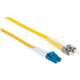 Intellinet Fiber Optic Patch Cable, OS2, LC/ST, 10m, Yellow, Duplex, Single-Mode, 9/125 &micro;m, LSZH, Fibre, Lifetime Warranty, - ft (474047)