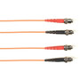 Black Box Fiber Optic Duplex Patch Network Cable - 6.5 ft Fiber Optic Network Cable for Network Device - First End: 2 x ST Network - - (Fleet Network)