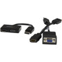 StarTech.com Travel A/V Adapter: 2-in-1 DisplayPort to HDMI or VGA - DisplayPort/HDMI/VGA A/V Cable for Audio/Video Device, Ultrabook, (DP2HDVGA)