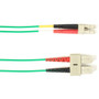 Black Box Fiber Optic Duplex Patch Network Cable - 98.4 ft Fiber Optic Network Cable for Network Device - First End: 2 x SC Network - (Fleet Network)